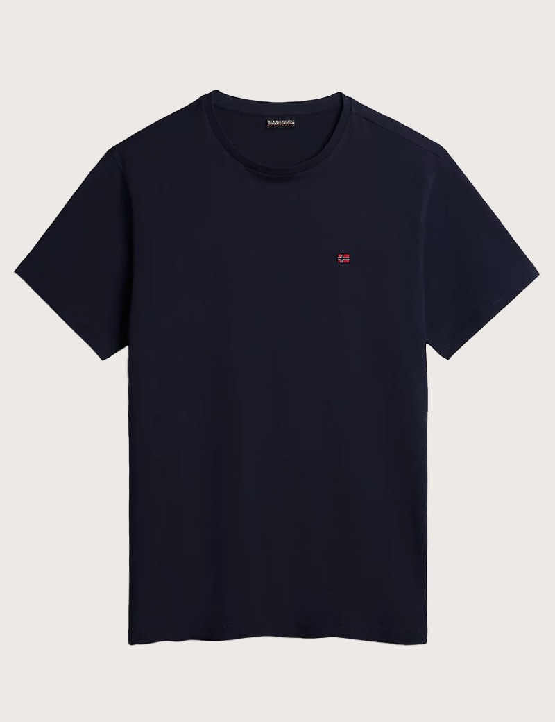 NAPAPIJRI T-SHIRT HOMME LOGO CŒUR SALIS MARINE