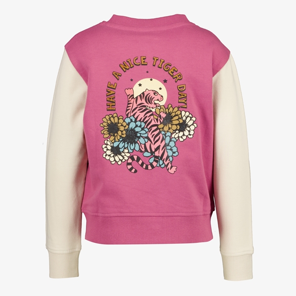 TwoDay meisjes baseball vest roze wit