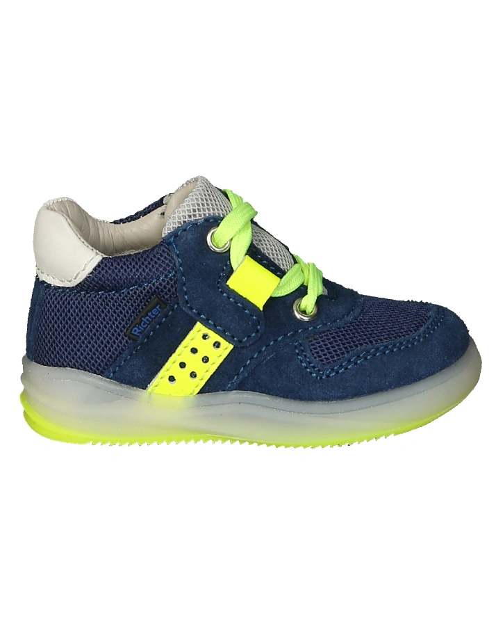 Schnür-Lauflernschuhe ACTIVE in navy/gelb