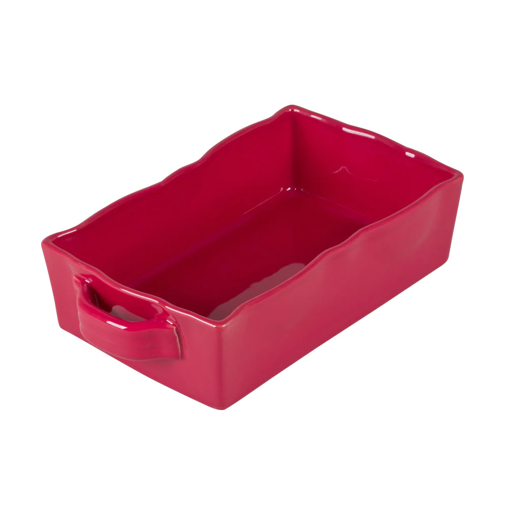 Plat à four rectangle Gusto 28x17,5 cm rouge Table passion