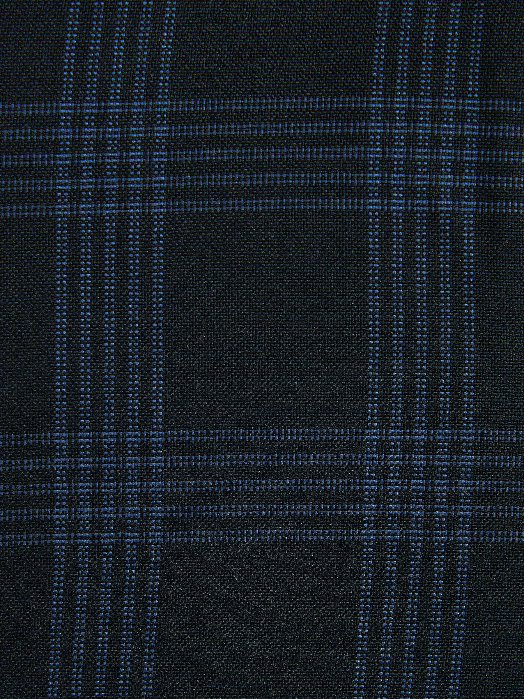 Blauw - Slim-fit kostuum van linnemix: broek