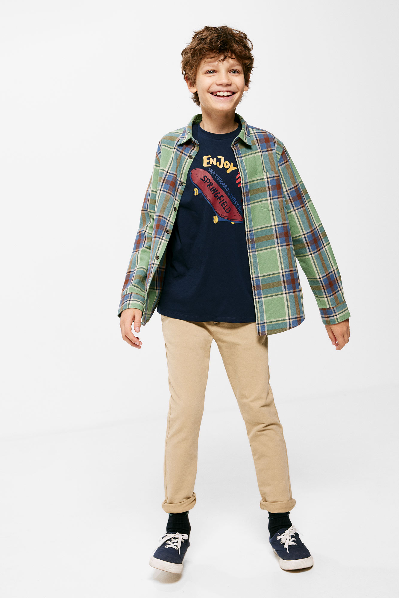 Camisa xadrez infantil