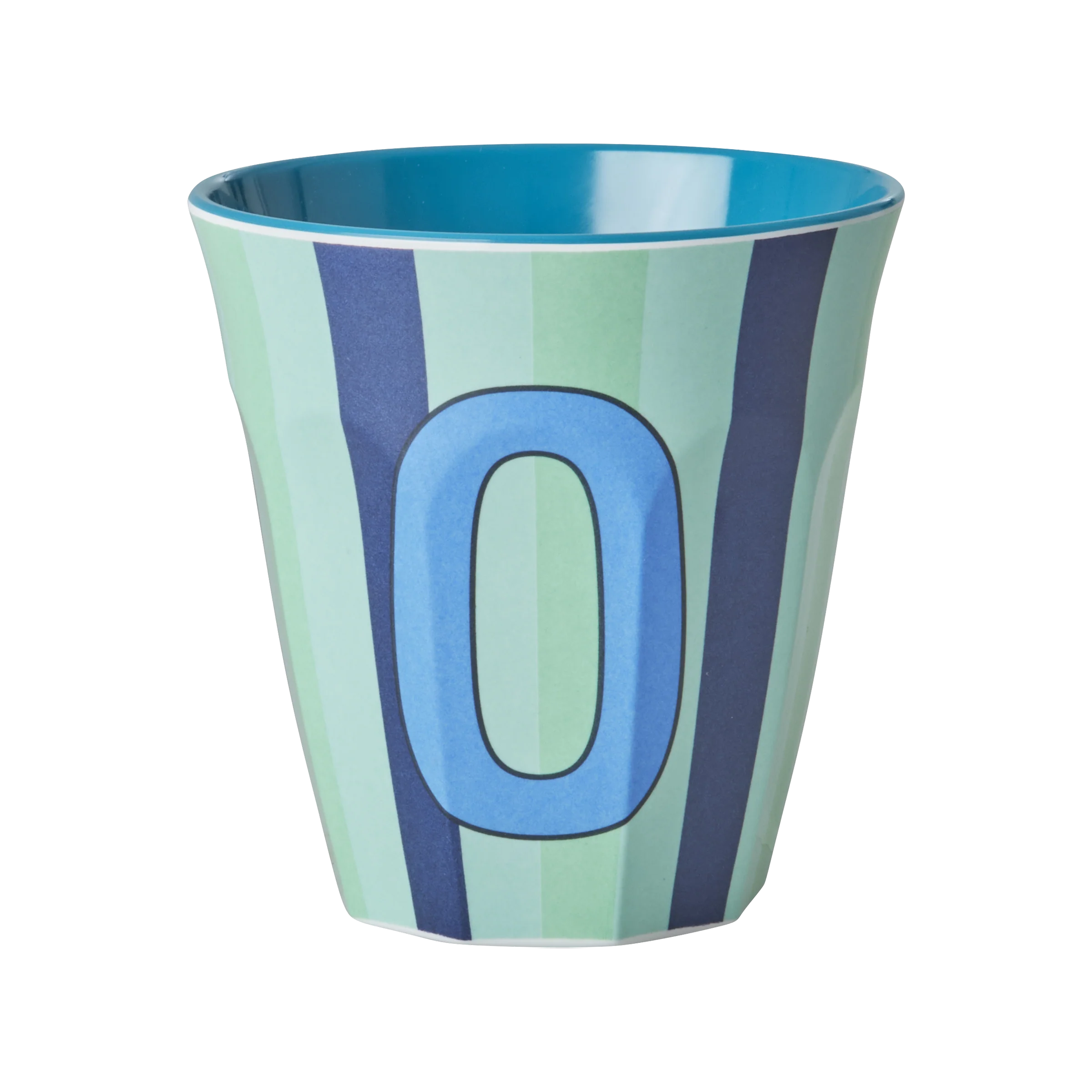 RICE  Melamine Alfabet kop, blå mix - 250 ml.