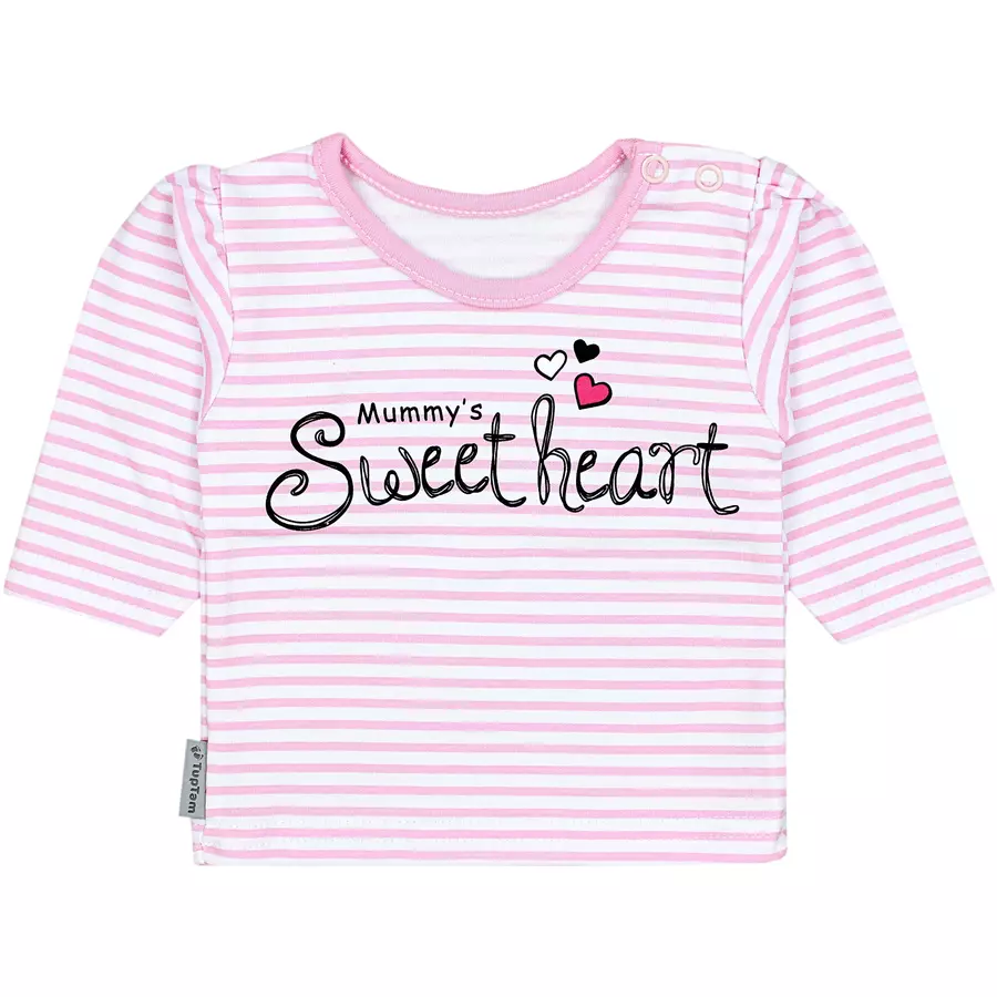 TupTam Baby Mädchen Langarmshirt 5er Set hellrosa