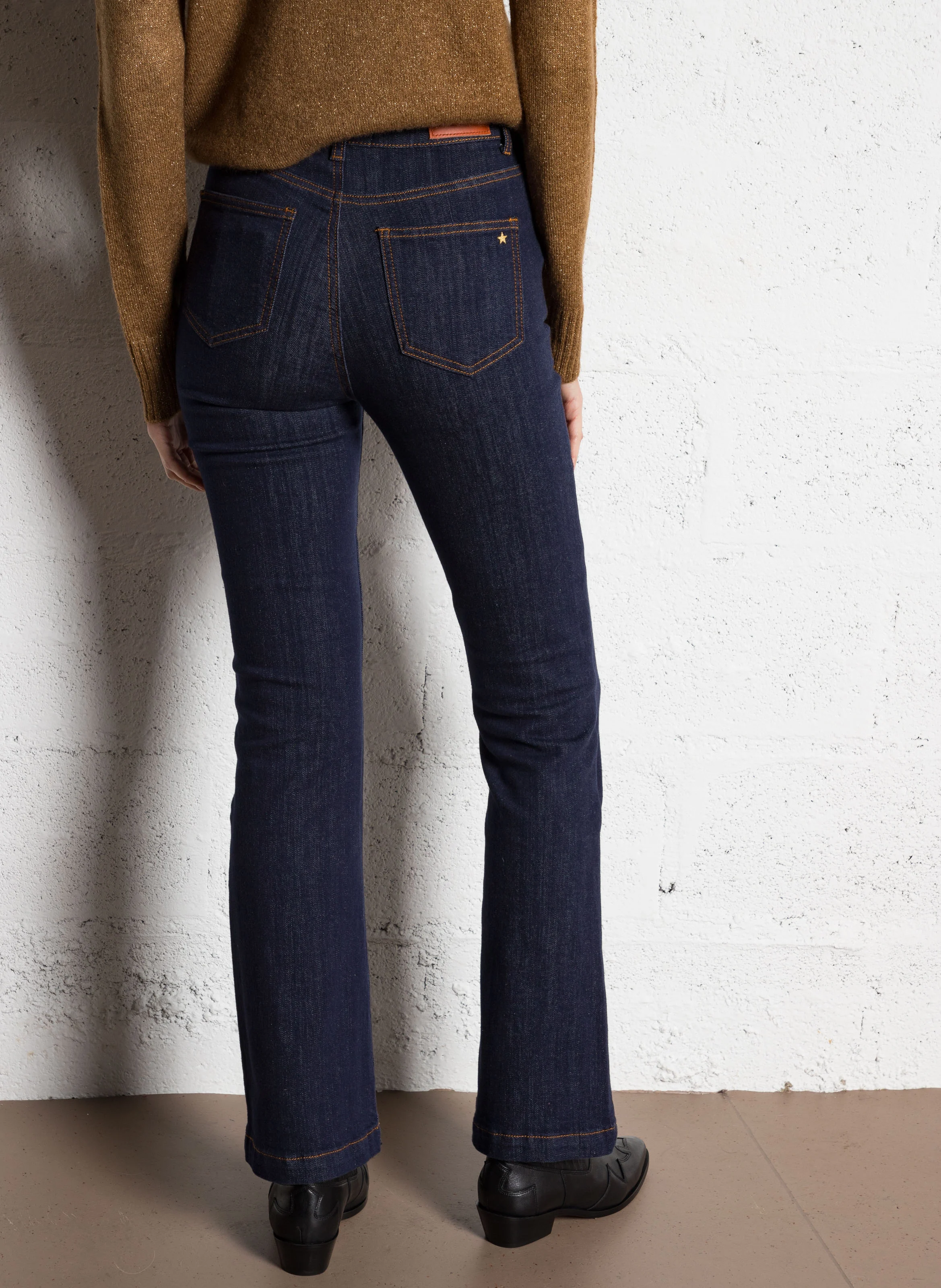LANCELOT - Jean flare brut | Bleu