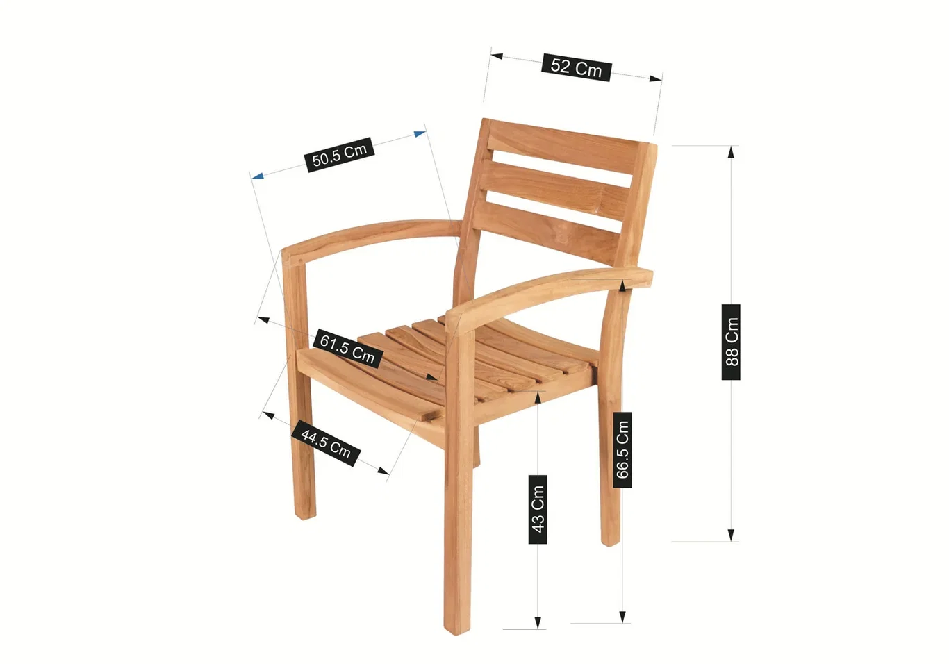 Spisestol Arendal Høyde 91 cm