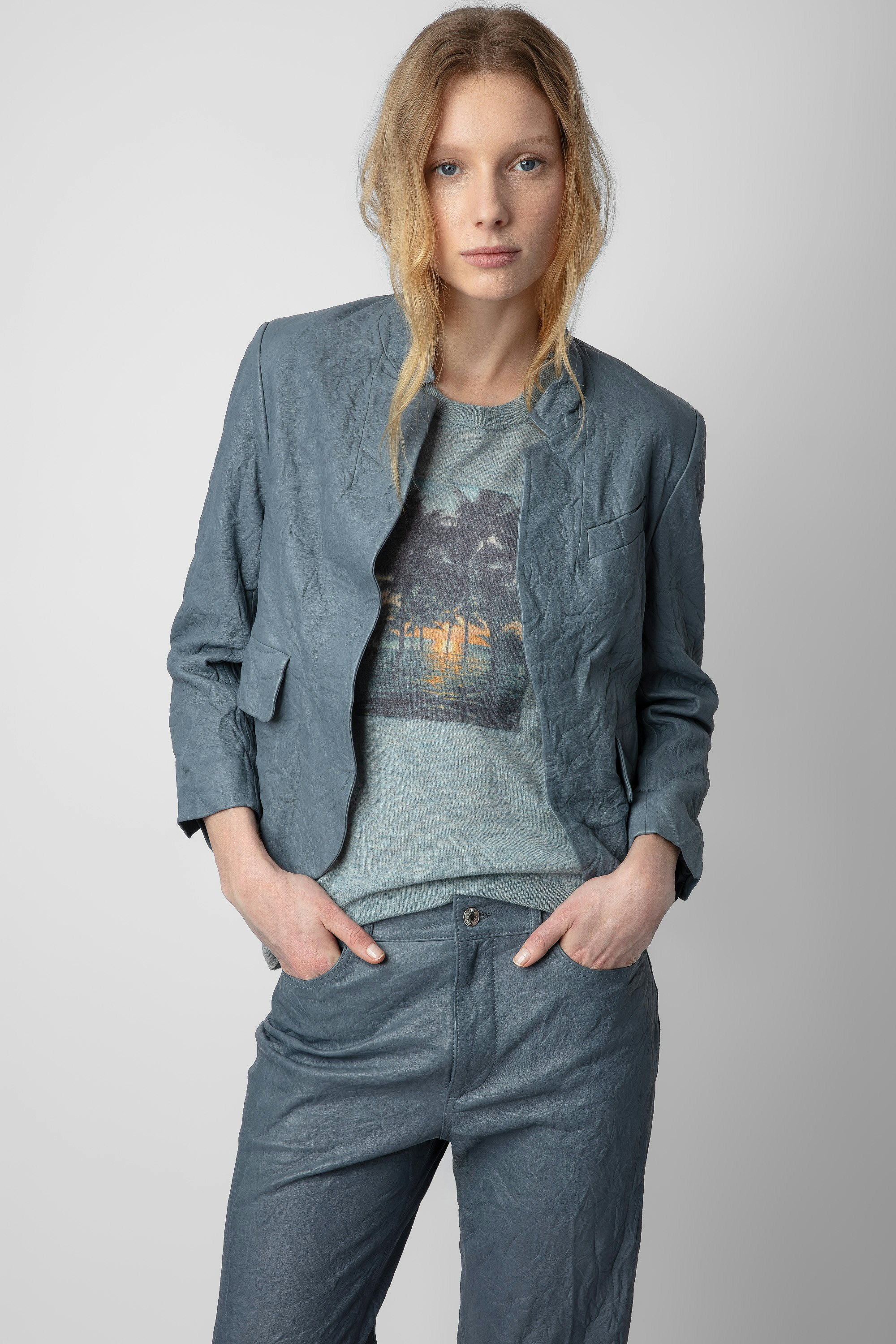 Blazer Verys Cuir Froissé