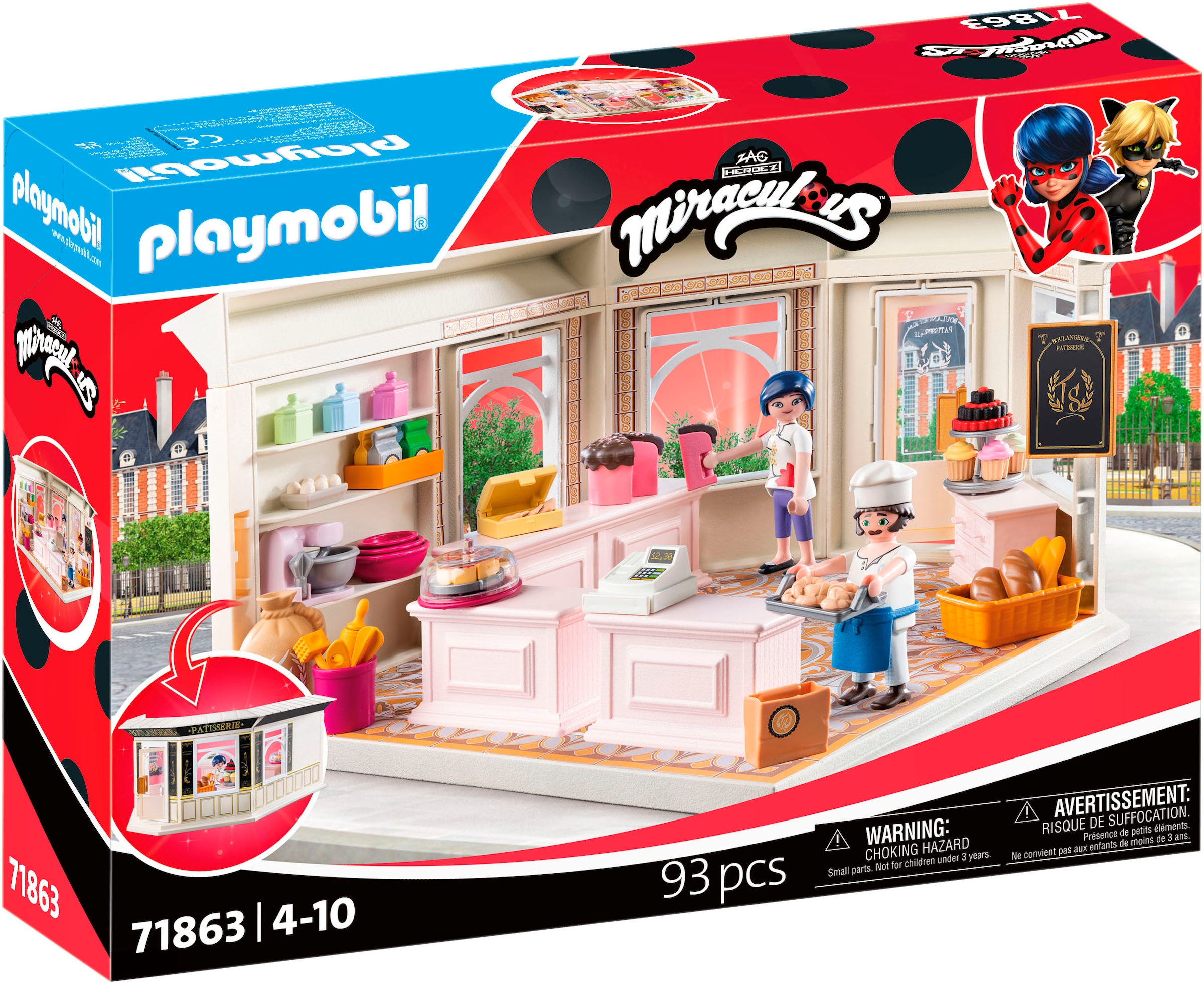 Playmobil® Konstruktions-Spielset »Miraculous: Französische Bäckerei (71863)« Made in Europe