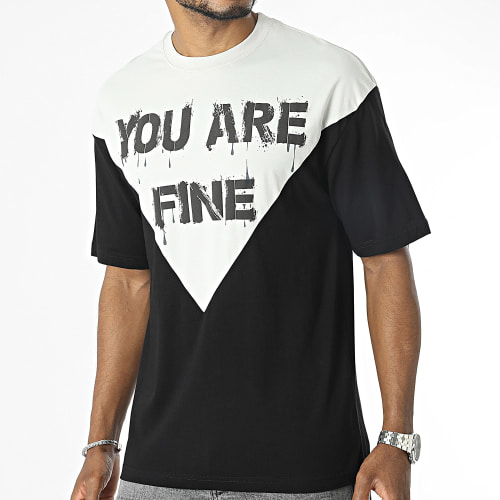 Tee Shirt Large Gris Noir