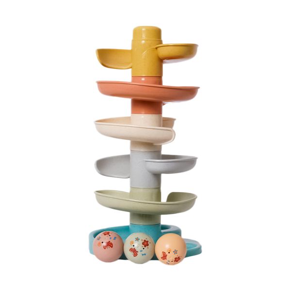 Baby Favorite Spiraaltoren 5 Delen 3 Muziekballen - Bioplastic