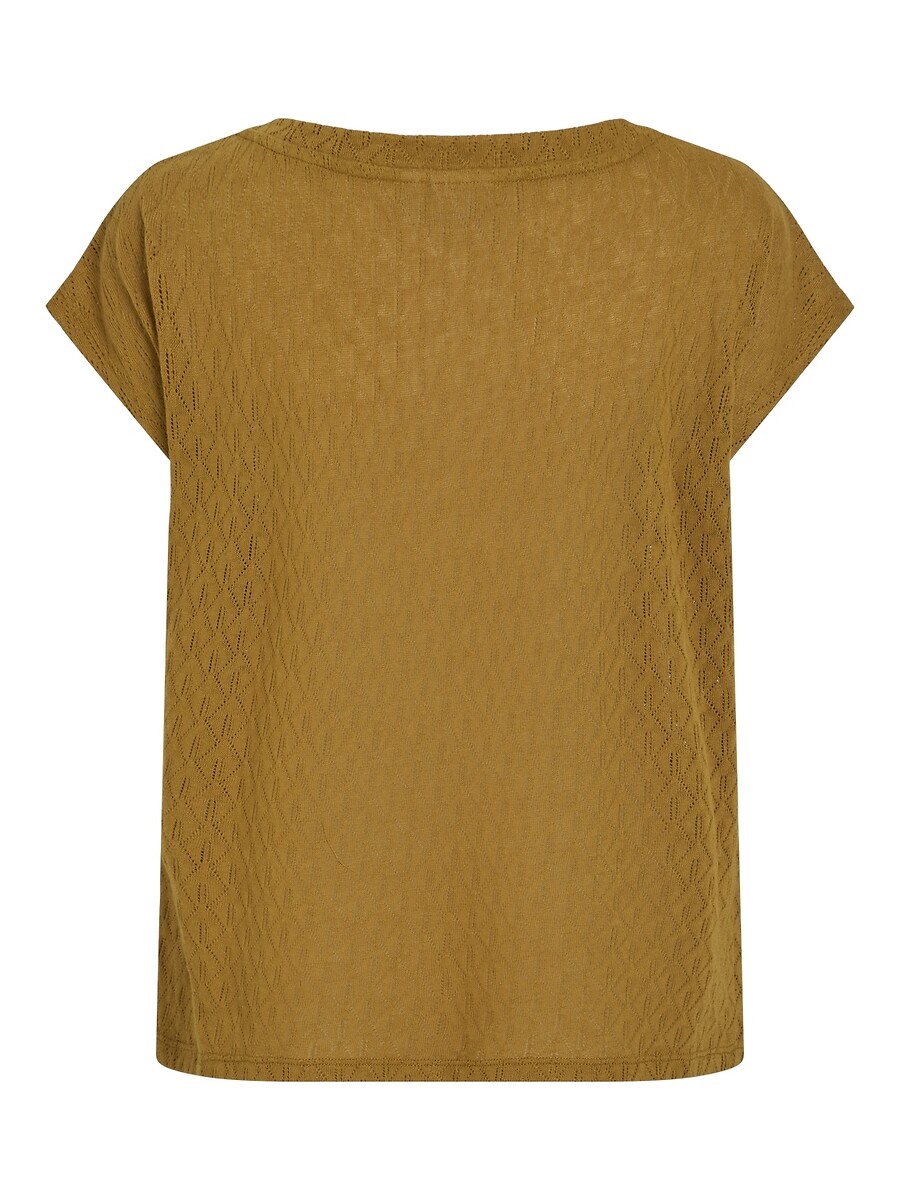 VILA<br>Camiseta de manga curta com decote canoa