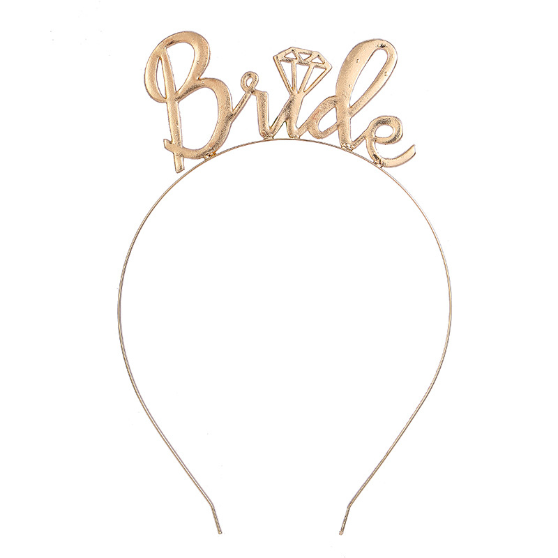 Party Haarreif Bride für Junggesellinnenabschied - Gold
