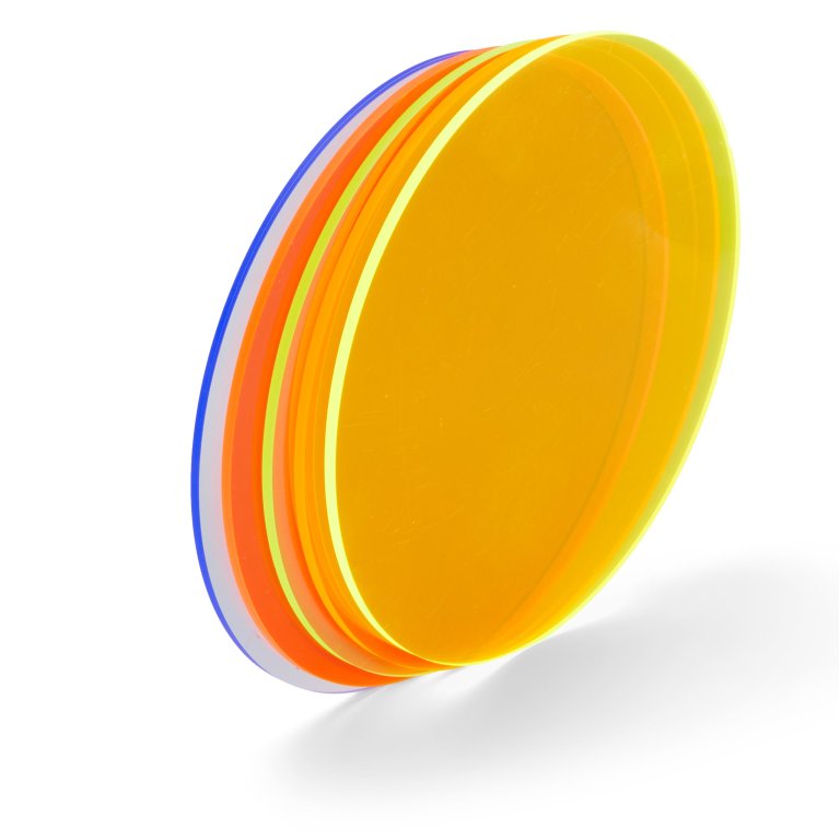 Acrylglas GS Scheiben transparent, fluoreszierend