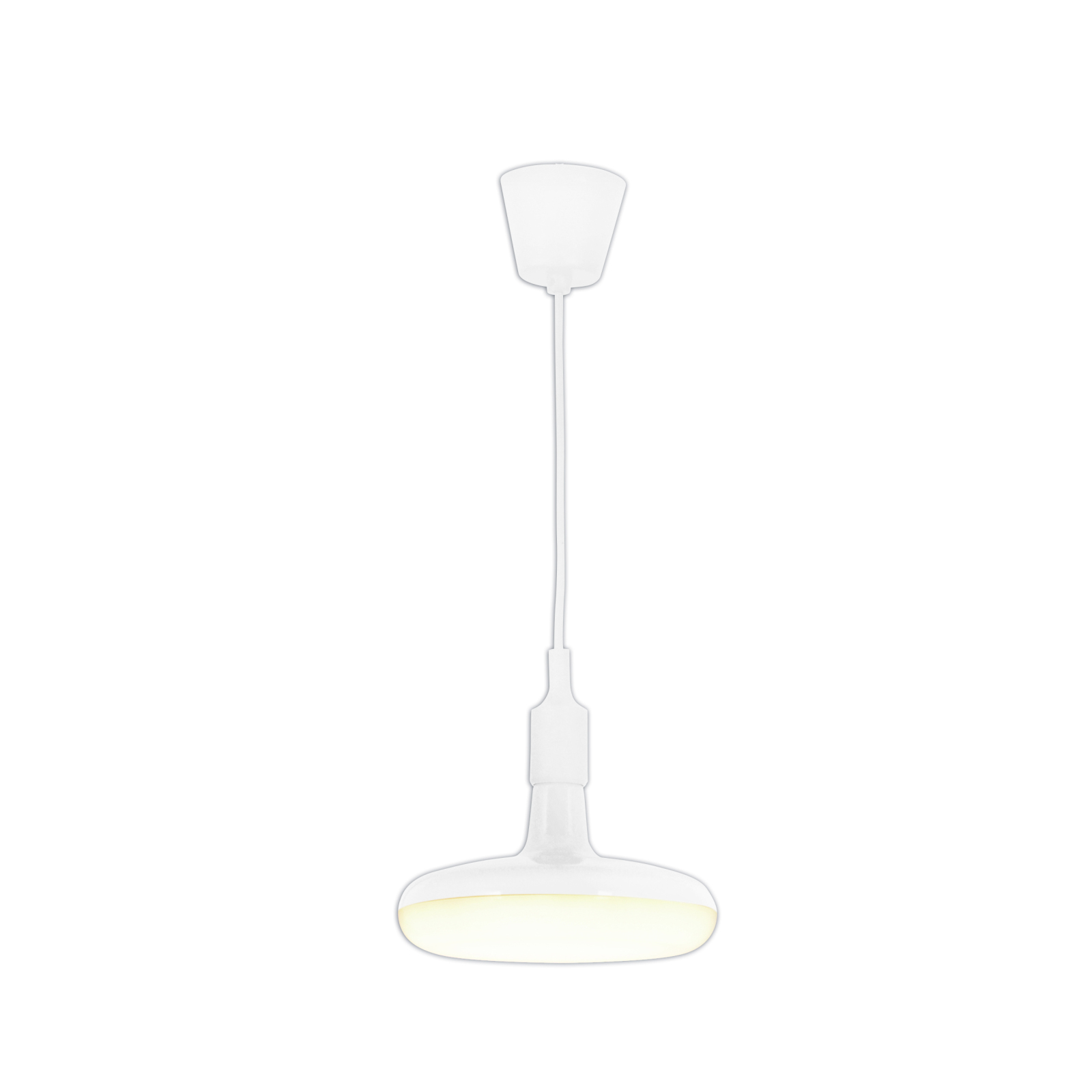 LED-Pendelleuchte UFO - weiß - Ø 22 cm