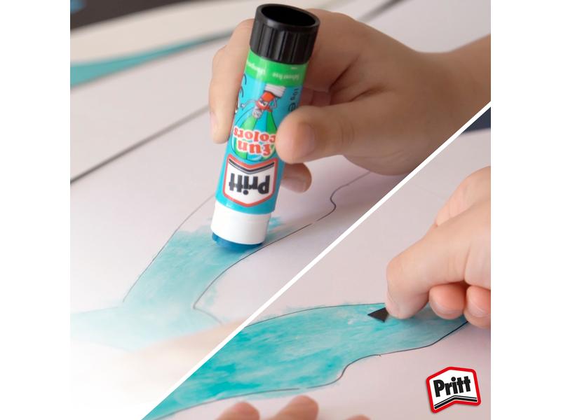 Pritt Klebestift-Set Fun Colors 10 g, 4 Stück Für kreative Bastelprojekte mit den bunten Pritt Fun Colors Leimstifte