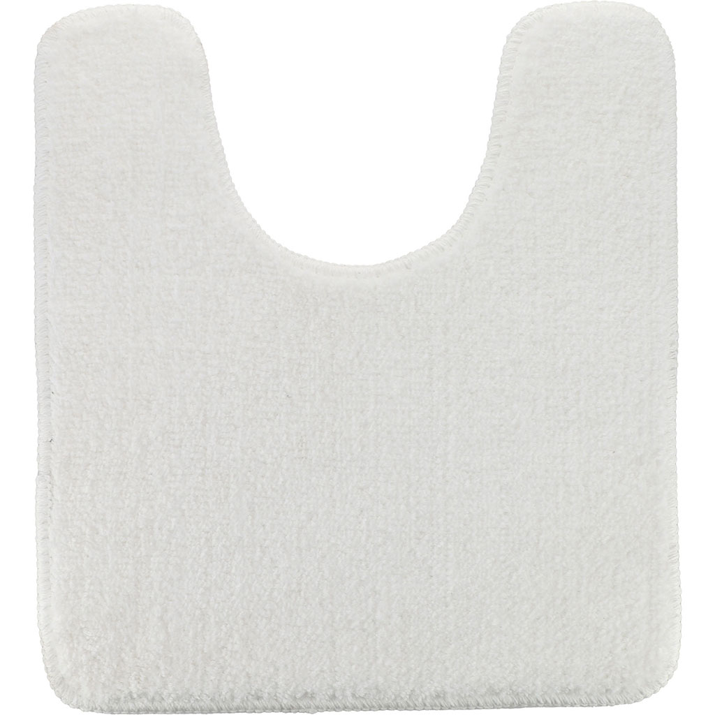 Tapis WC microfibres blanc 45x50cm