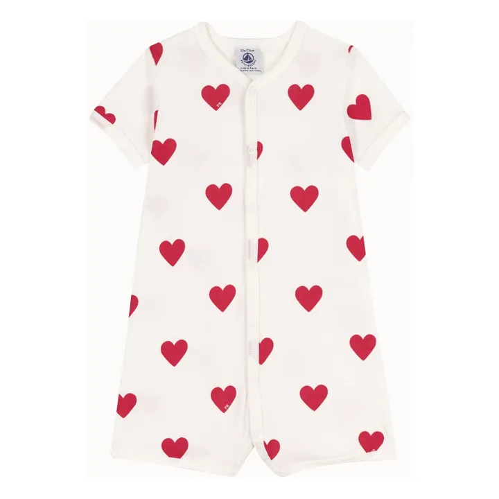 Petit Bateau Pyjama Mildor Cœurs | Blanc