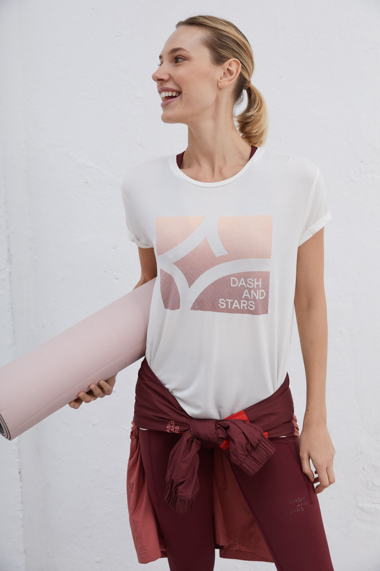 Camiseta bege fluida - bege