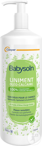 Cooper Babysoin Liniment Oléo-Calcaire Change Flacon Pompe 750ml