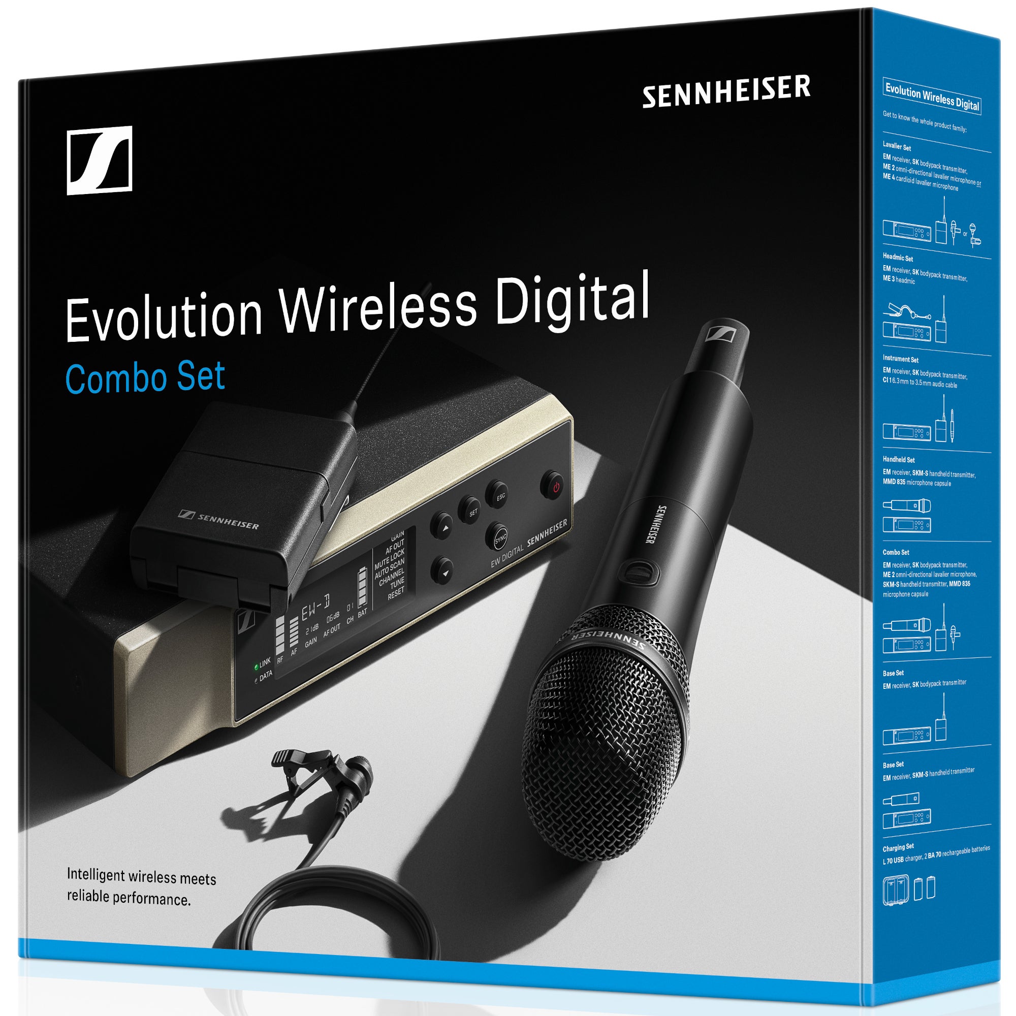 Sennheiser EW-D ME2/835 Set Q1-6 draadloze combinatieset (470 - 526 MHz)