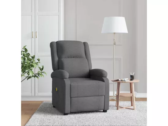 Fauteuil de massage Gris foncé Tissu