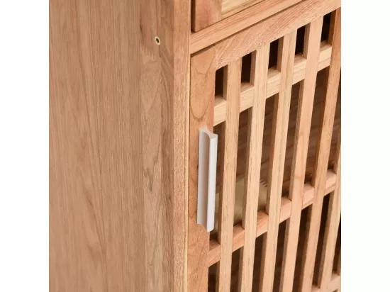 Armoire de salle de bain 42x29x182 cm Bois massif de noyer