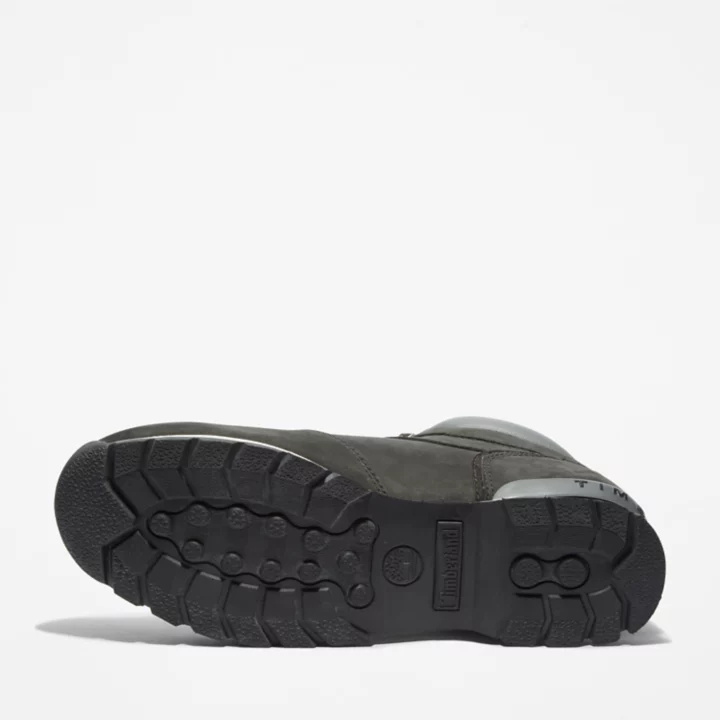 Bota Splitrock Nubuck Mid Hiker Masculina em Preto/Prata