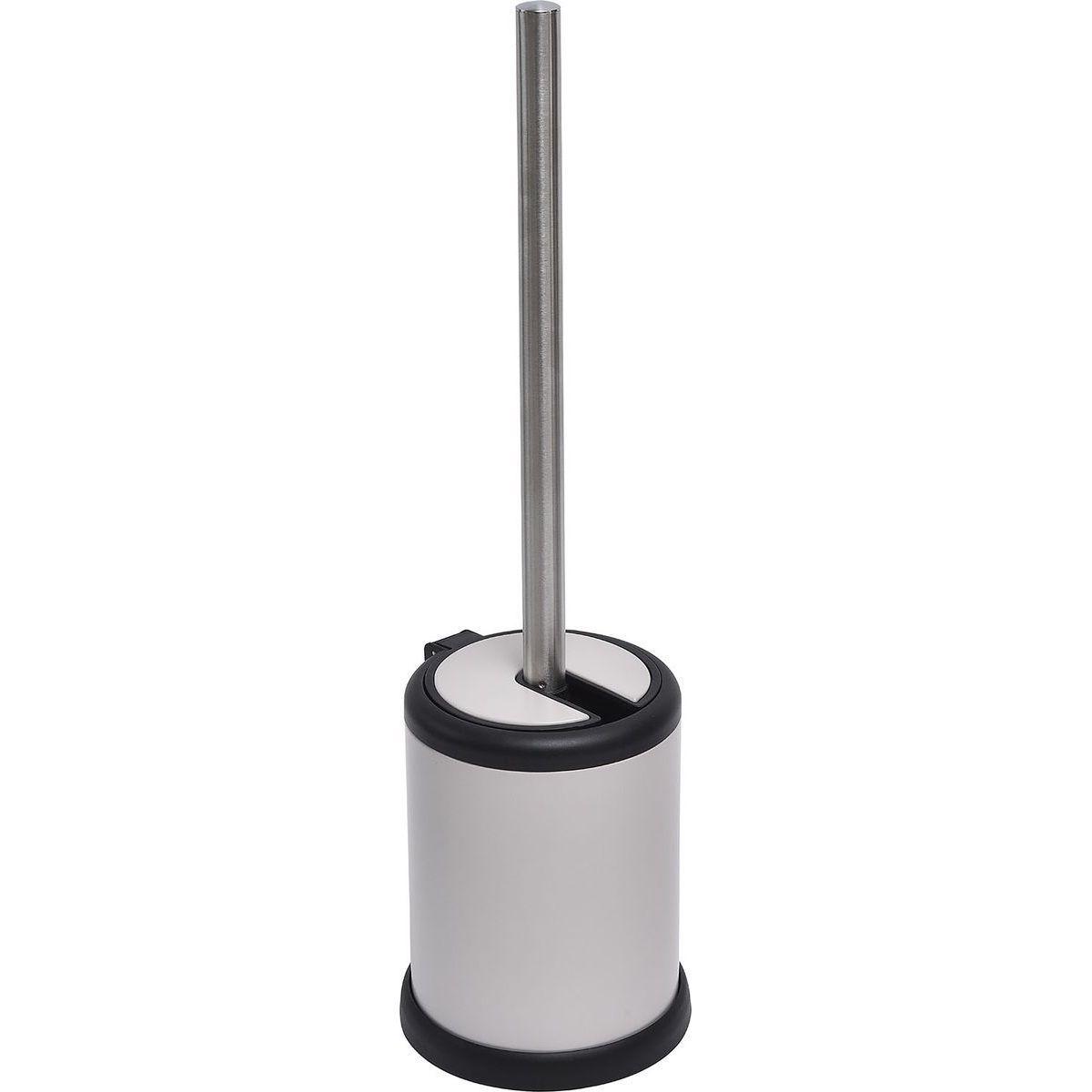 BROSSE WC METAL COUVERCLE RABATTABLE TAUPE MAT