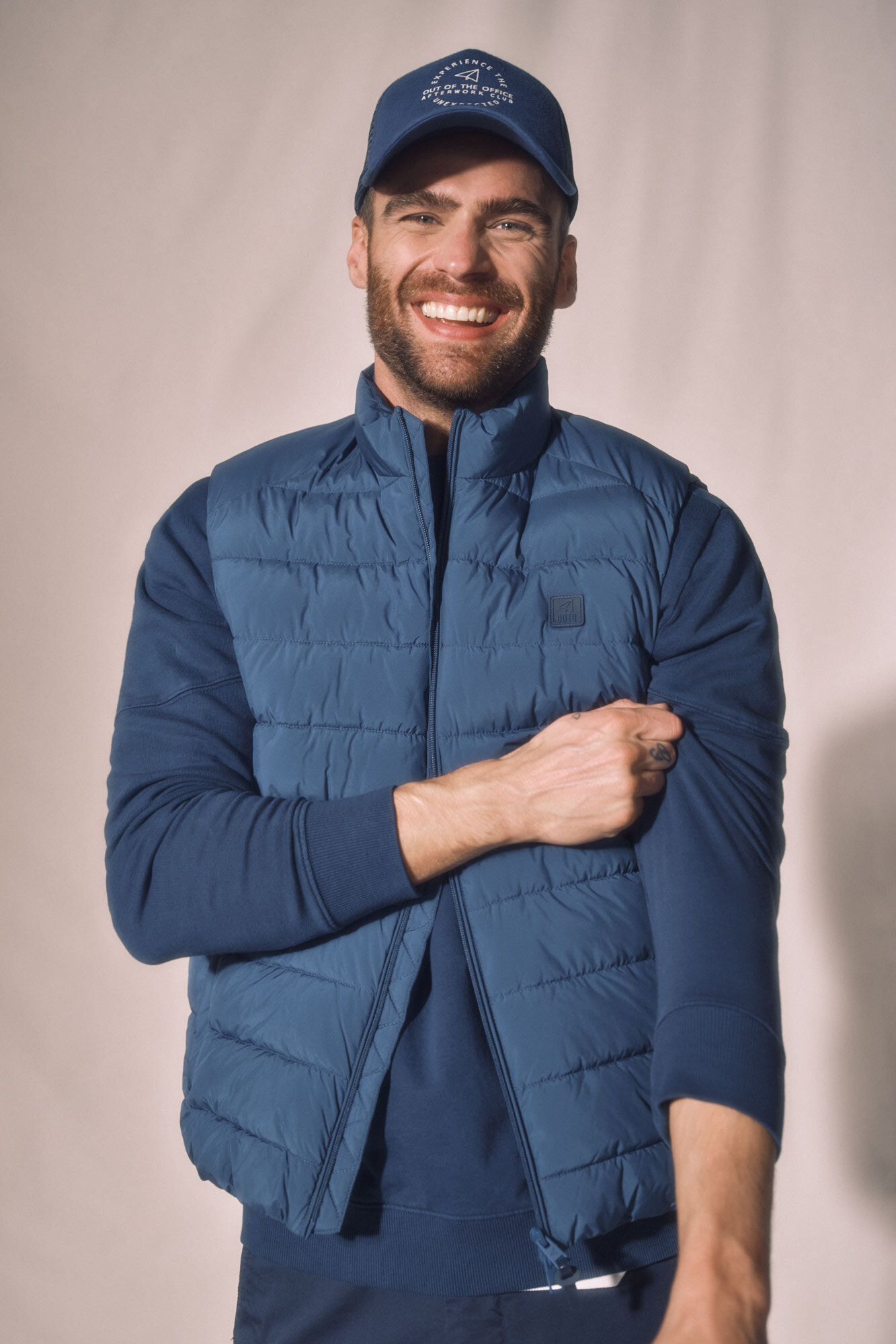 Colete acolchoado ultraleve - Azul