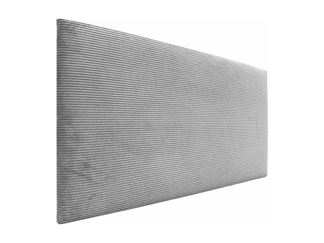 DHOME Tête de Lit Velours Côtelé Uni 160x60 Lits 150/160 - Gris