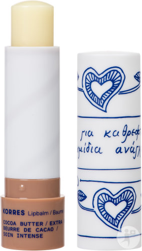 Korres Stick À Lèvres Soin Réparateur Intense Beurre Cacao Lèvres Desséchées Gercées 4,5g