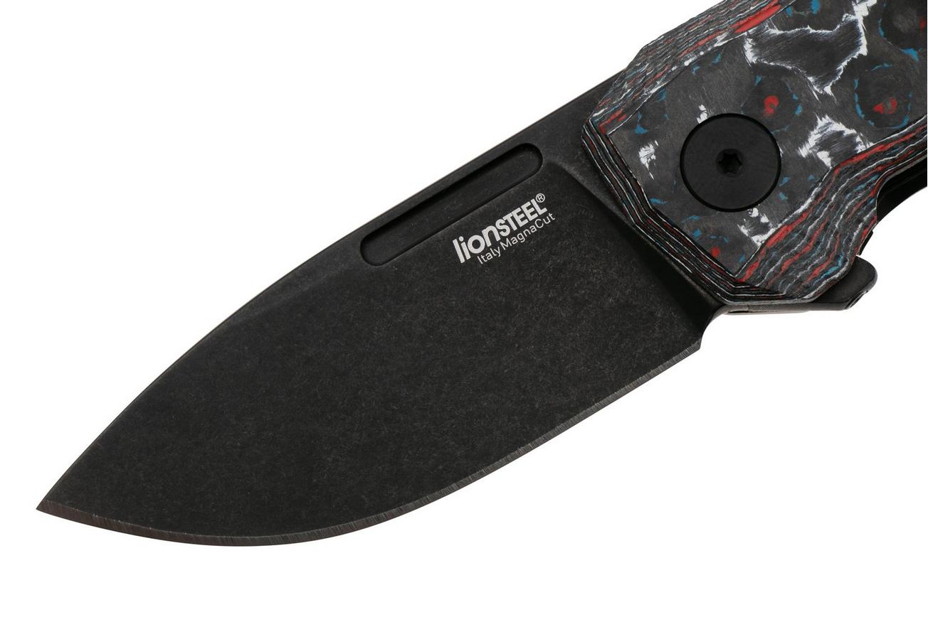 LionSteel Nano NA01-NB CPM MagnaCut, Old Black Nebula FatCarbon zakmes
