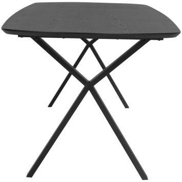 KARWEI eettafel George zwart MDF hout 180 x 90 cm