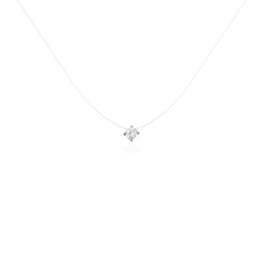 Collier Nylon Argent Blanc Oxyde