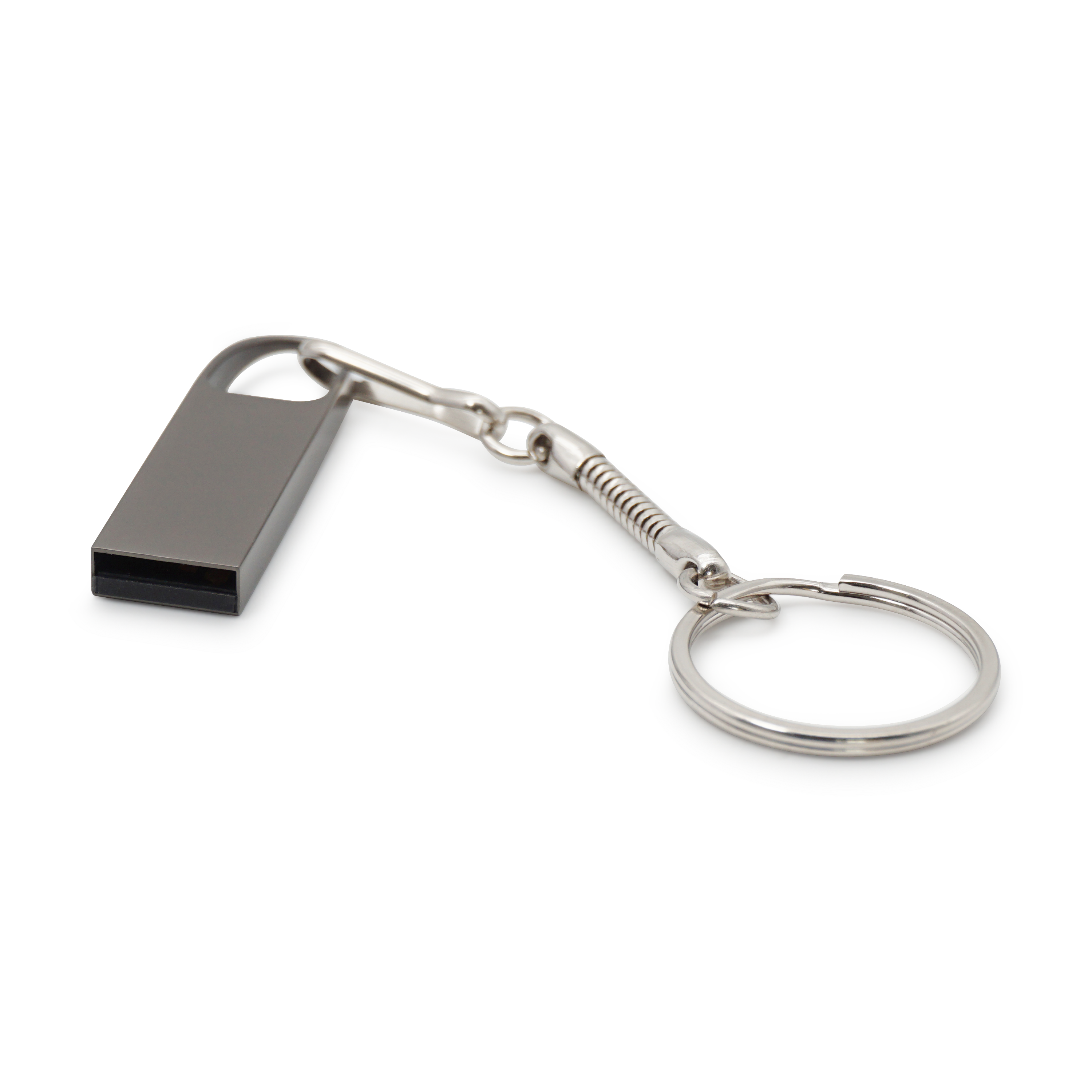 (32GB) Edelstahl Mini USB Speicher Stick Schlüsselanhänger - Silber