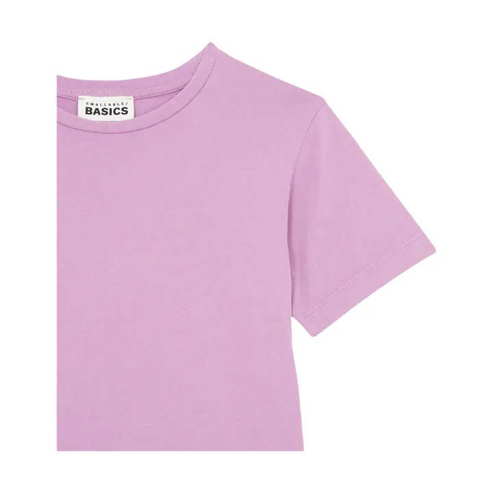 SMALLABLE BASICS T shirt Fille Manche Courte Coton Bio | Mauve