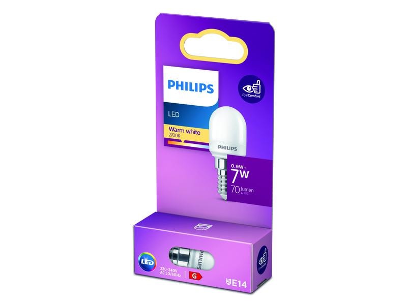 Philips Lampe LED 7W E14 T25 WW FR ND Warmweiss Leuchtmittel T25 mit matter Oberfläche