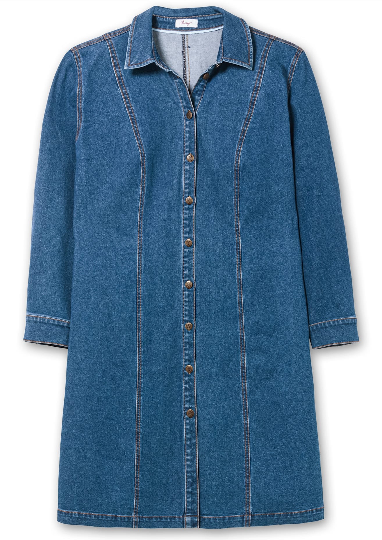 Sheego Jeanskleid »Jeanskleid« Eingrifftaschen