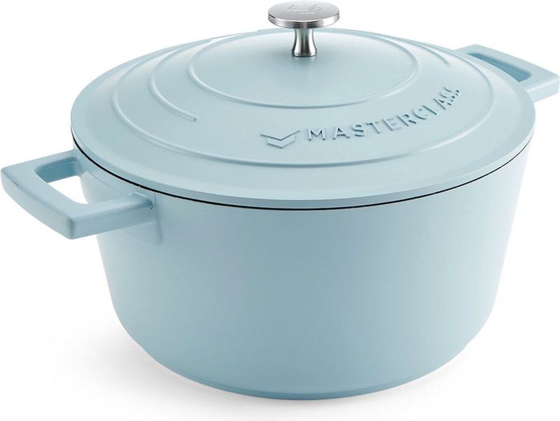 Braadpan, 24cm - 4 L - Licht Blauw - Lichtgewicht - Levenslange garantie - Geschikt voor inductie - MasterClass