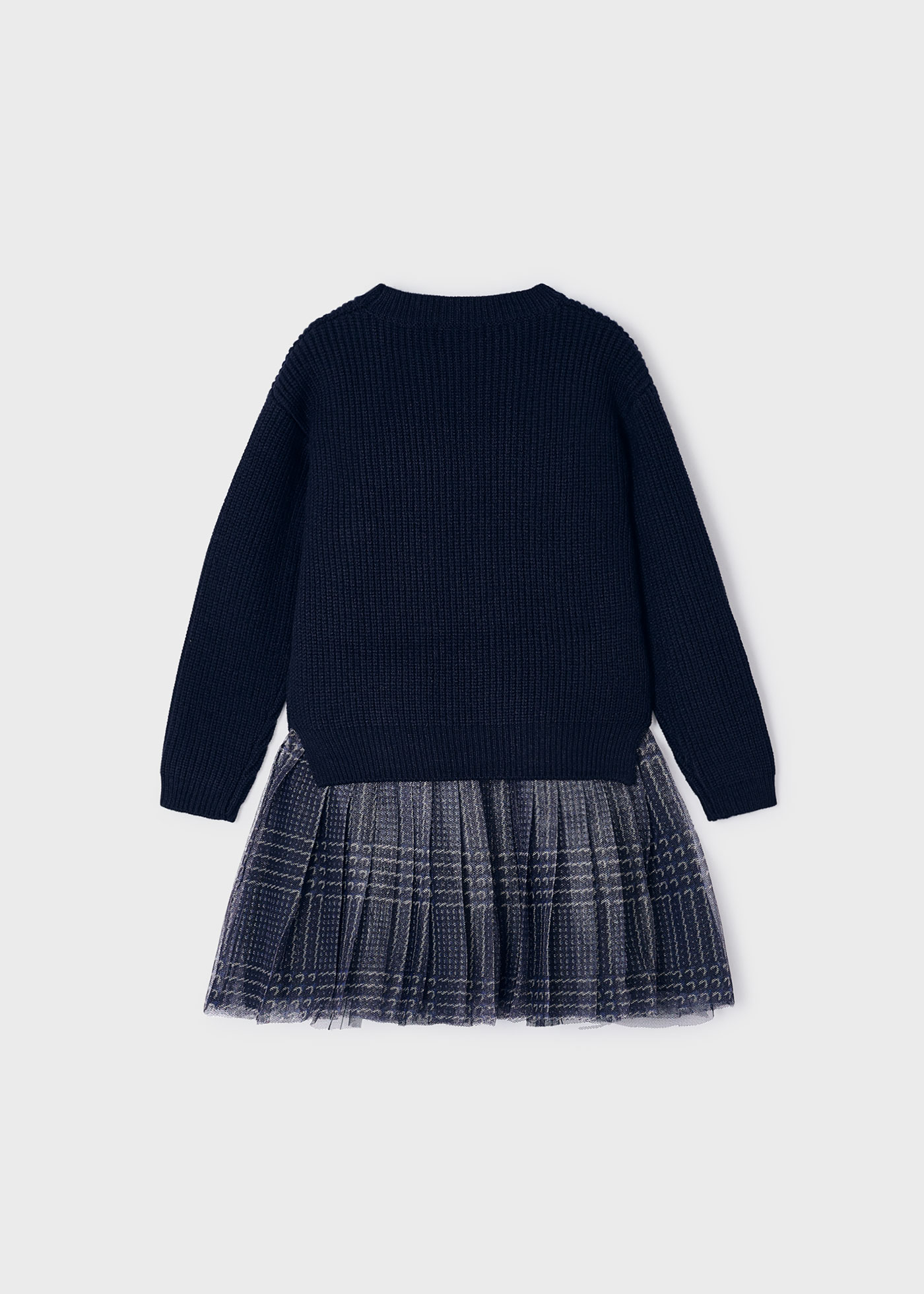 Vestido de tule com suéter para meninas