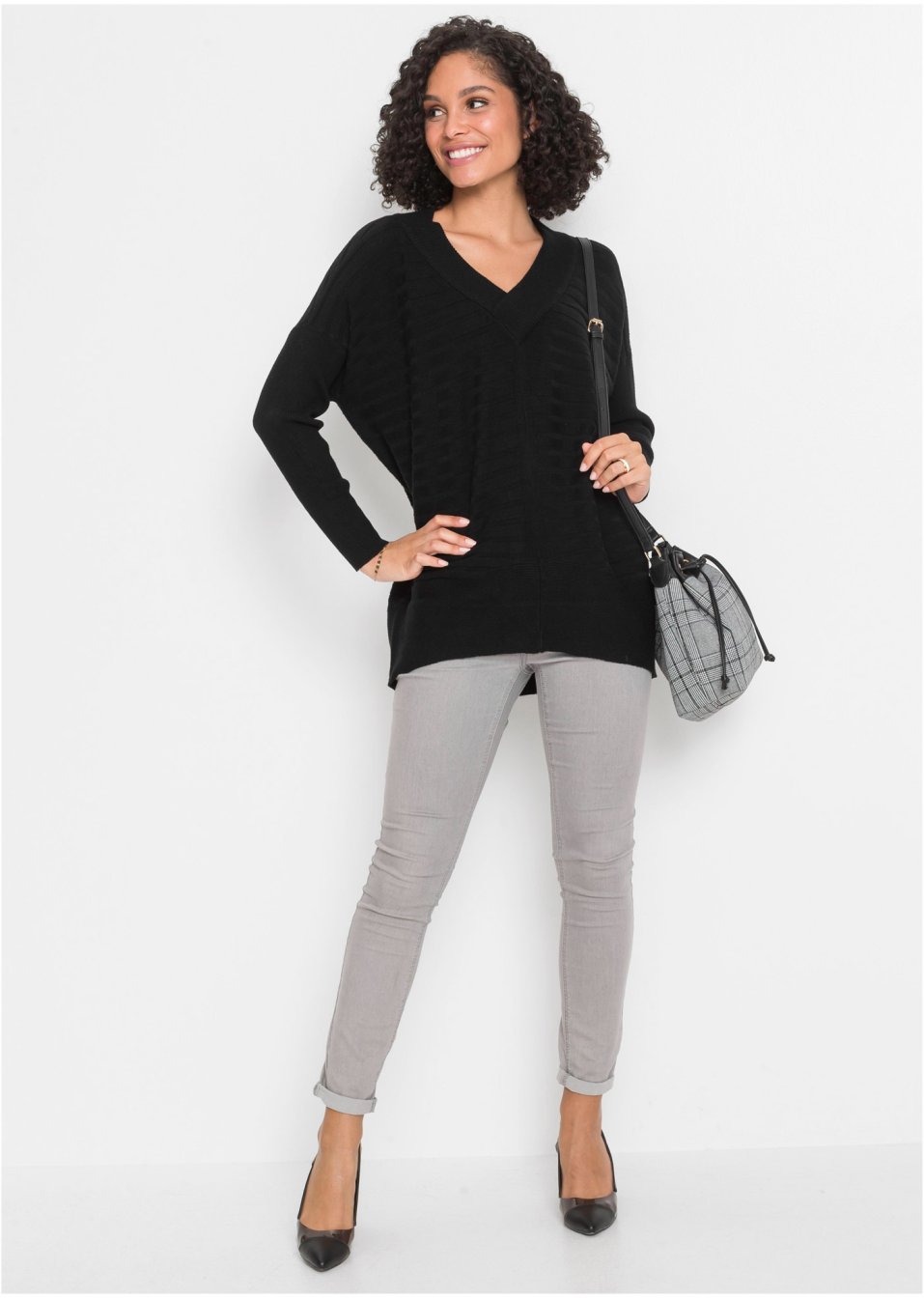 Pull côtelé oversize