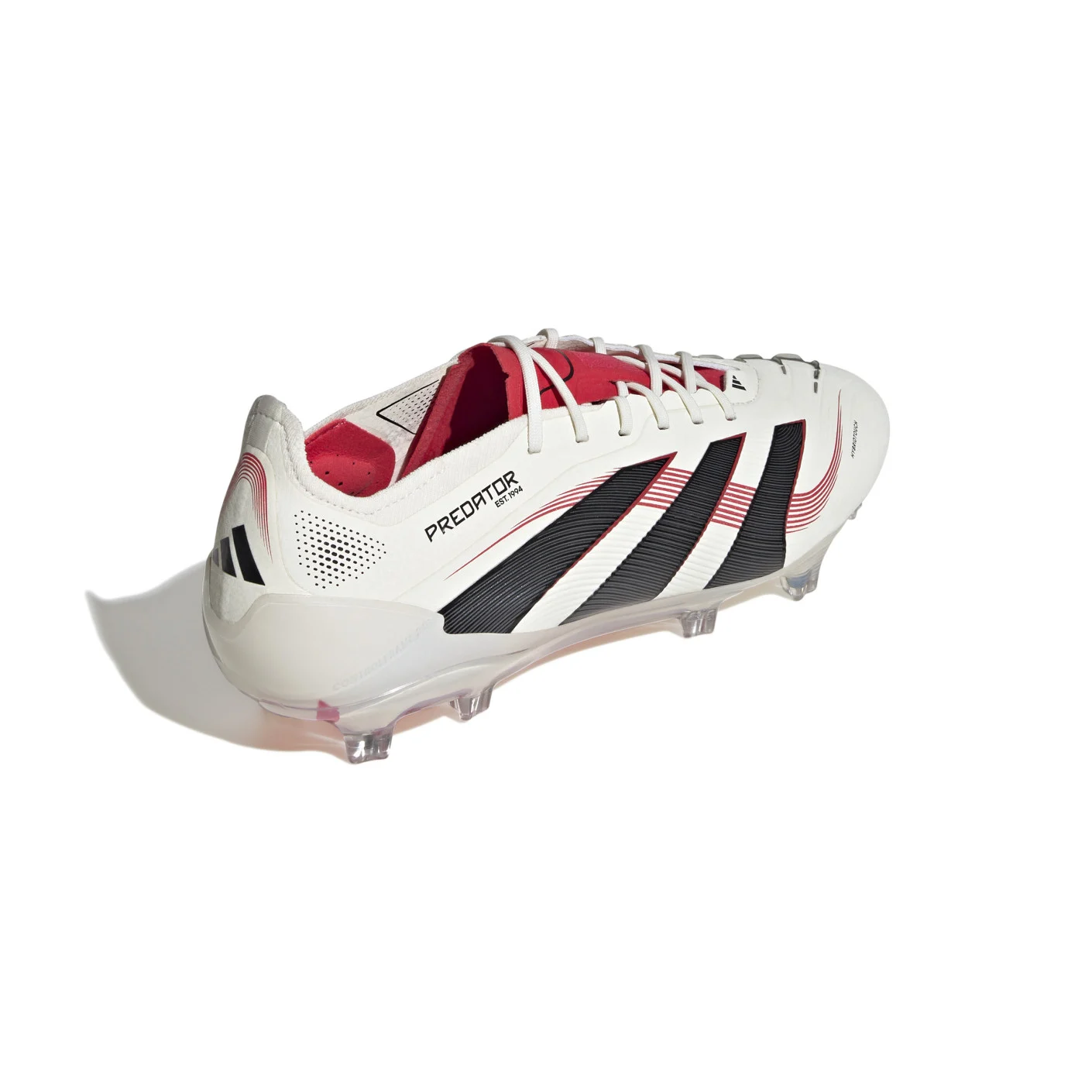 Adidas Predator Elite Gras Voetbalschoenen (FG) Wit Zwart Rood