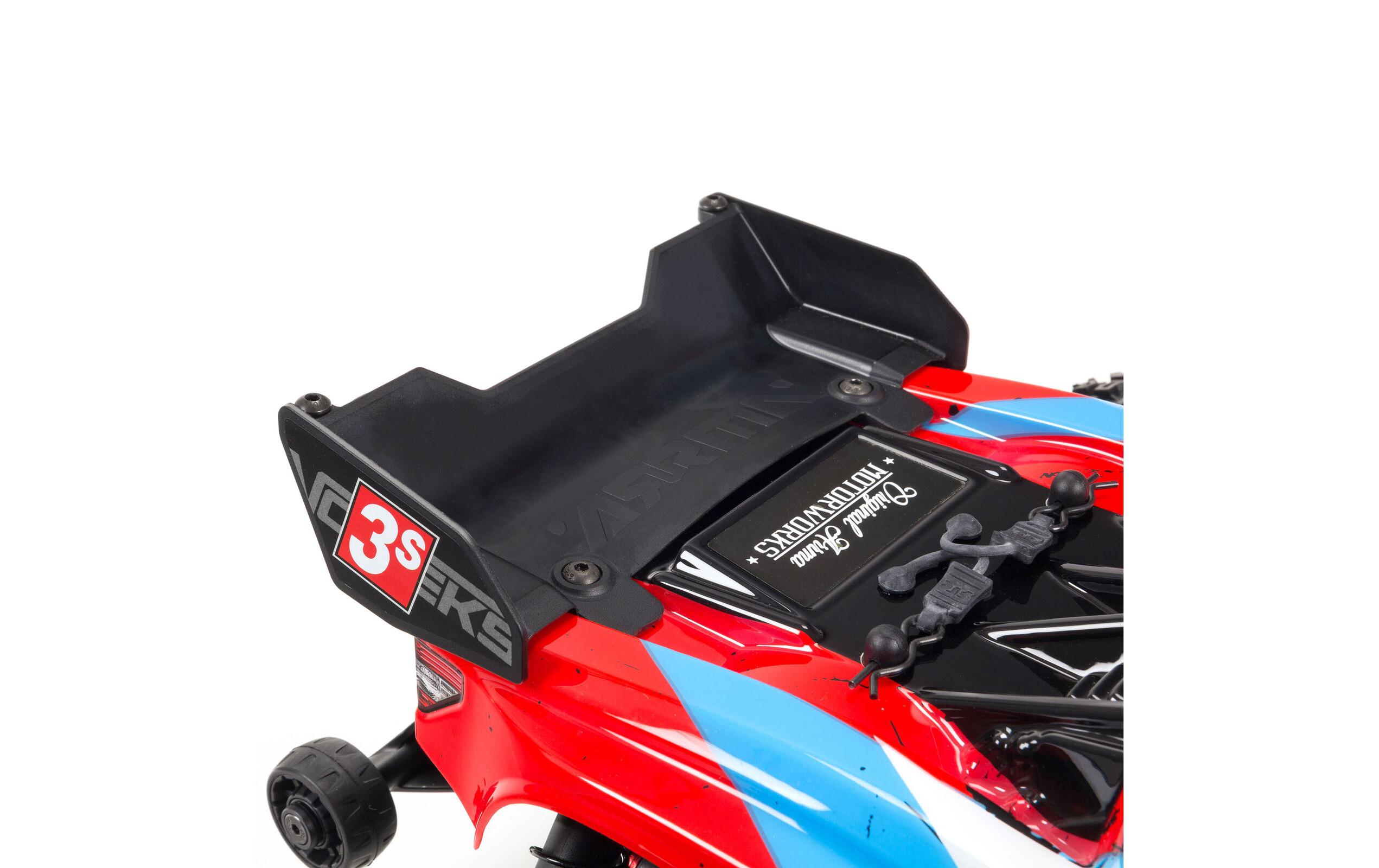 Stadium Truck Vorteks BLX3S 4x4 Rot ARTR, 1:10<br>Brushless Stadium Truck für Highspeed Bashing, ausgerüstet mit bewährter Spektrum Technik
