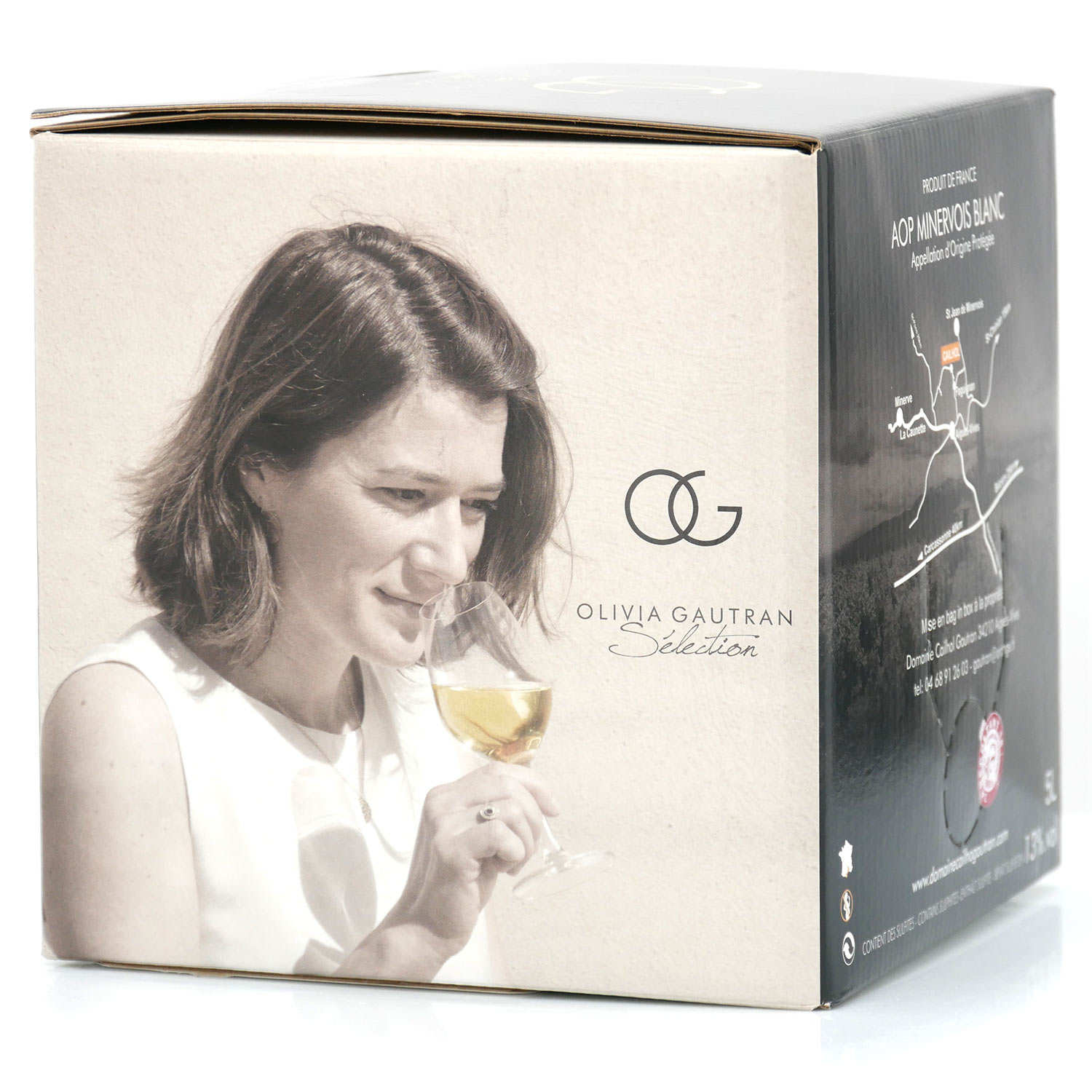Olivia Gautran Sélection - Vin blanc AOP Minervois - Bib 5L