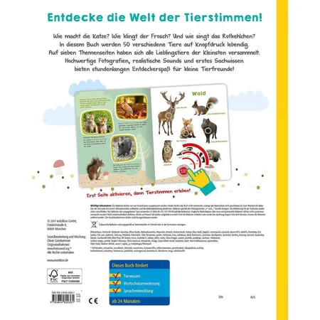 ars Edition Mein großes Buch der Tiergeräusche