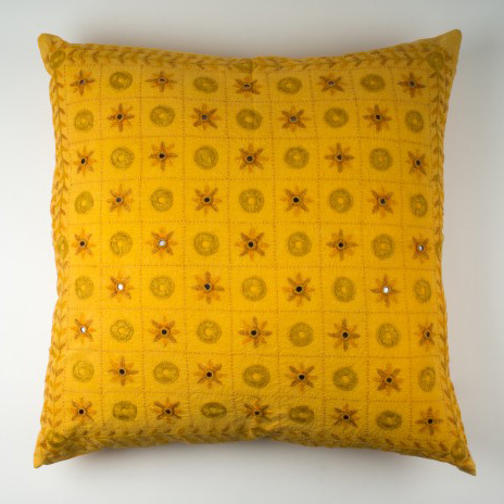 Kissenhülle, gelb, L 60 cm, B 60 cm von fischer's lagerhaus