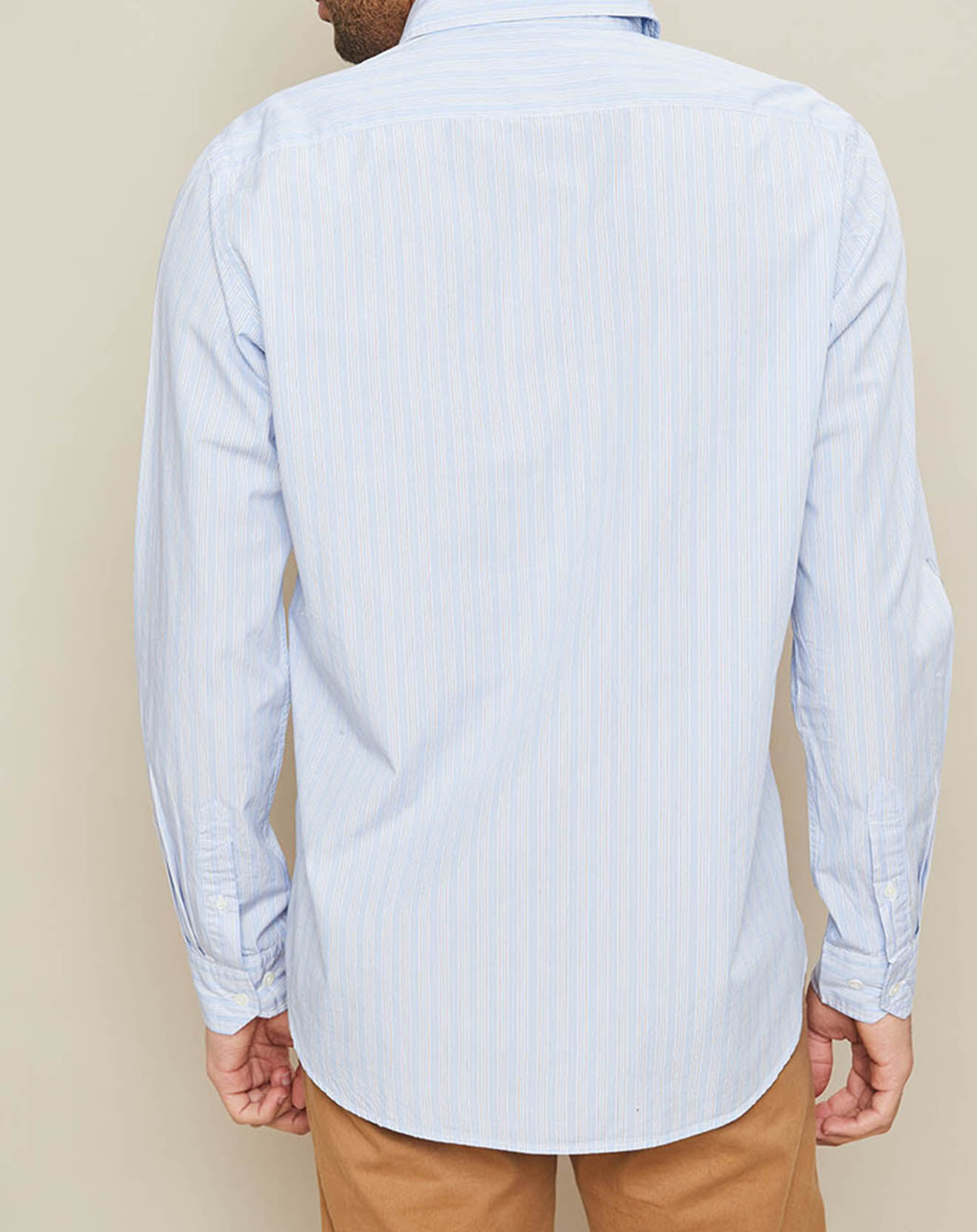 Hartford Chemise Slim Sammy à rayures bleu/blanc