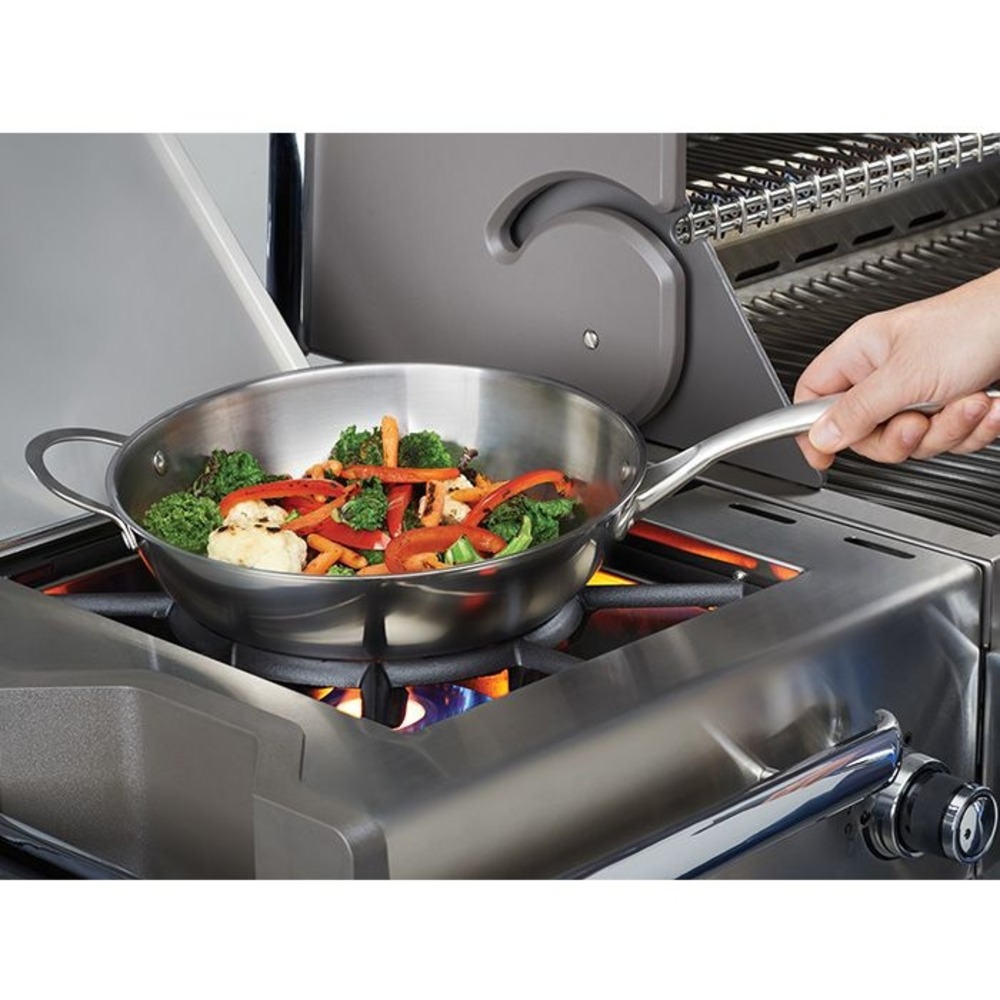 Wok inox 30cm pour barbecue à gaz napoleon