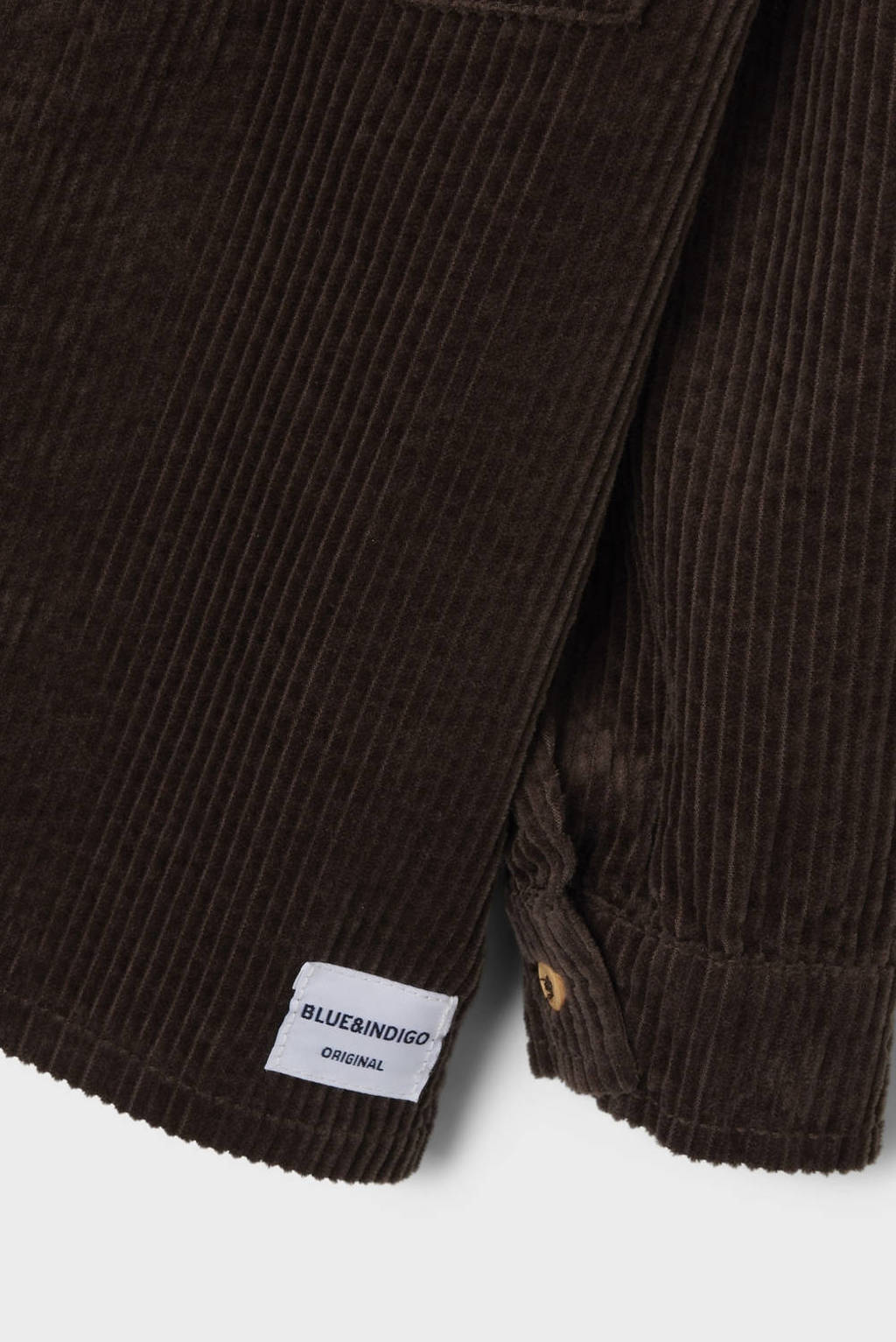 NAME IT corduroy overshirt NMMNUSONNI donkerbruin