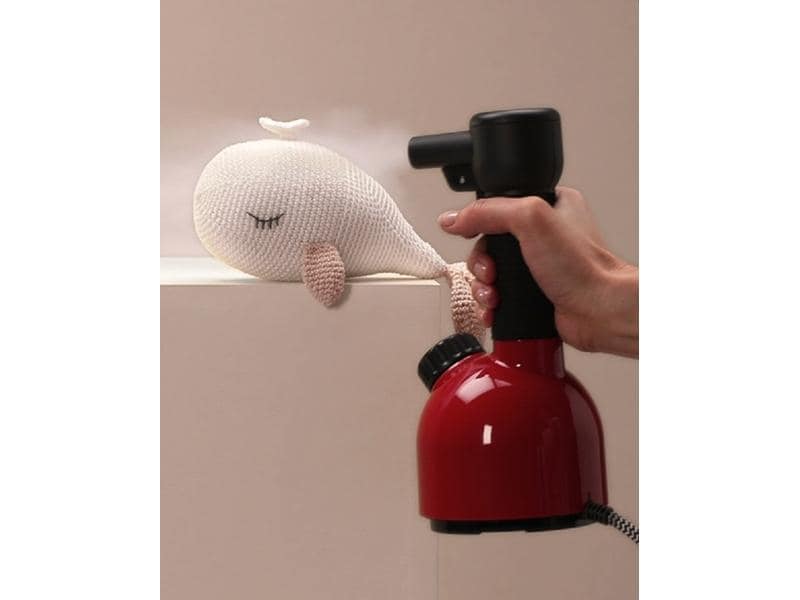 Laurastar Dampfbürste IGGI Travel Edition, Rot Kompakter und eleganter Hygienedampfer